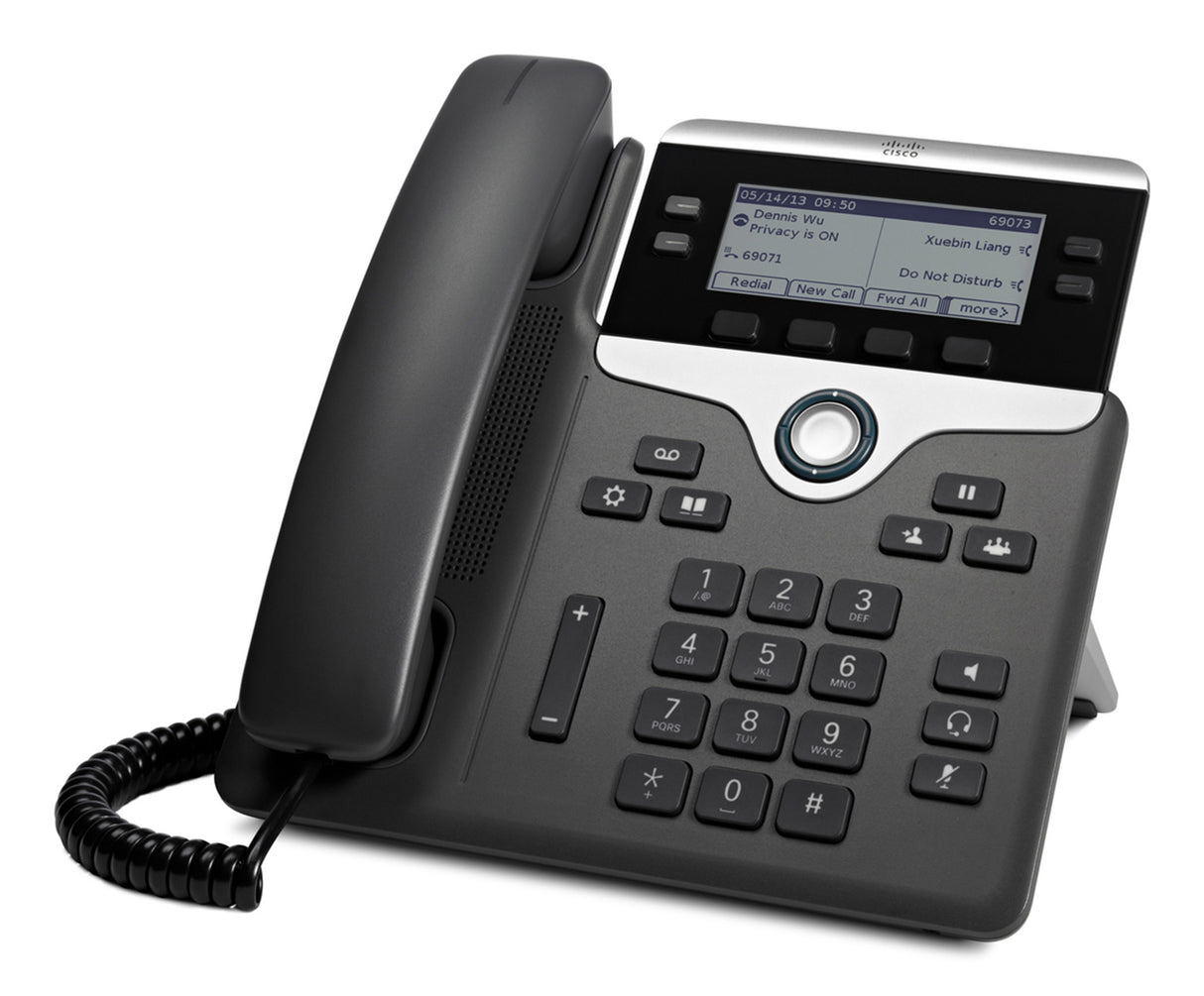 C2G 7841 Teléfonos IP Teléfono IP Negro, Plata 4 líneas