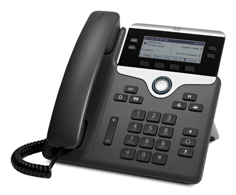 C2G 7841 Teléfonos IP Teléfono IP Negro, Plata 4 líneas