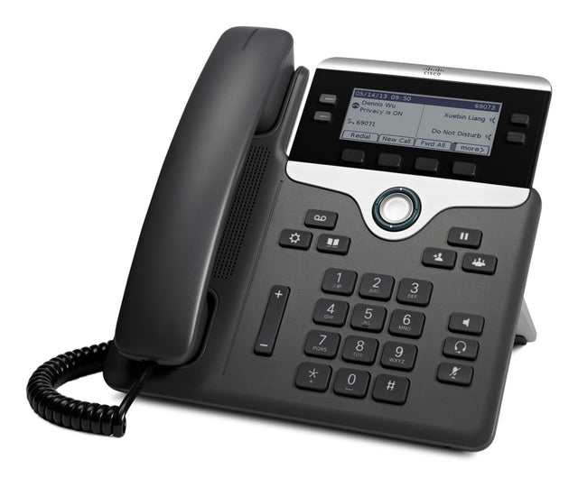 C2G 7841 Teléfonos IP Teléfono IP Negro, Plata 4 líneas