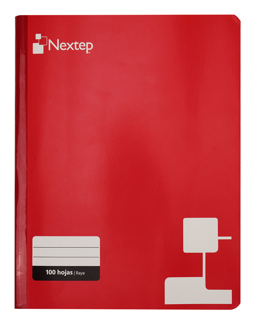 Nextep NE-008R libreta 100 hojas Rojo, Monocromático, Universal | Libretas