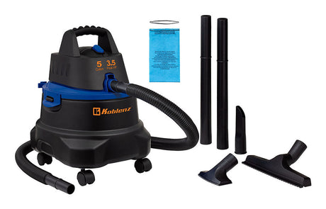 Koblenz 00-5776-0 aspiradora 18.9 L Aspiradora de tambor Seca y húmeda Bolsa para el polvo, Negro, Azul