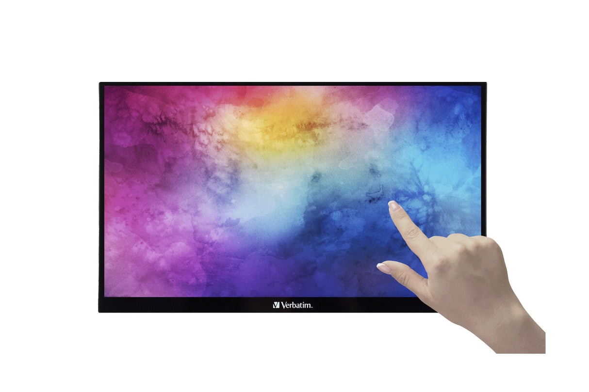 Verbatim 49591 Monitor 35,6 cm (14") 1920 x 1080 Pixeles Full HD LCD Negro