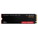 WD Black SSD Interno SN7100 2TB M.2 2280 NVMe PCIe Gen4, Lect. 7250MB/s, Escr. 6900MB/s