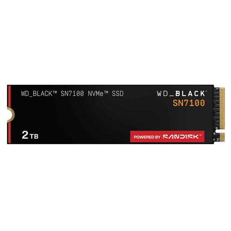 WD Black SSD Interno SN7100 2TB M.2 2280 NVMe PCIe Gen4, Lect. 7250MB/s, Escr. 6900MB/s