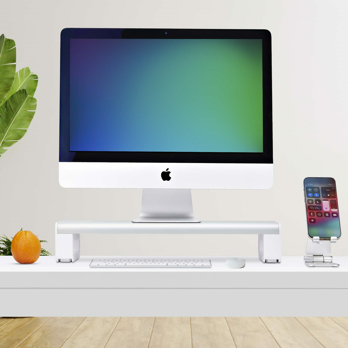 StarTech.com Soporte Elevador Ergonómico para Portátil o Monitor de Sobremesa - 15kg de Capacidad - 9cm de Altura Fija -