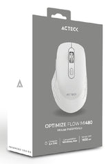 Acteck Optimize Flow MI480 ratón Oficina mano derecha RF inalámbrico Óptico 1600 DPI