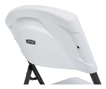 Lifetime 2810 silla de jardín Asiento duro Respaldo duro Polietileno de Alta Densidad (HDPE) Blanco