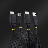 StarTech.com Cable KVM HDMI y USB 3.0 5Gbps de 3m - 4K 60Hz - Cable Combo HDMI 2.0 y USB para Switch Conmutador KVM Cabl
