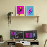 Acteck Enforce Zone-B SM425 81.3 cm (32") Escritorio Negro, 100 x 100 mm