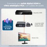 Manhattan Convertidor HDMI a VGA Cable Derecho Derecho Níquel/dorado 0,3 m