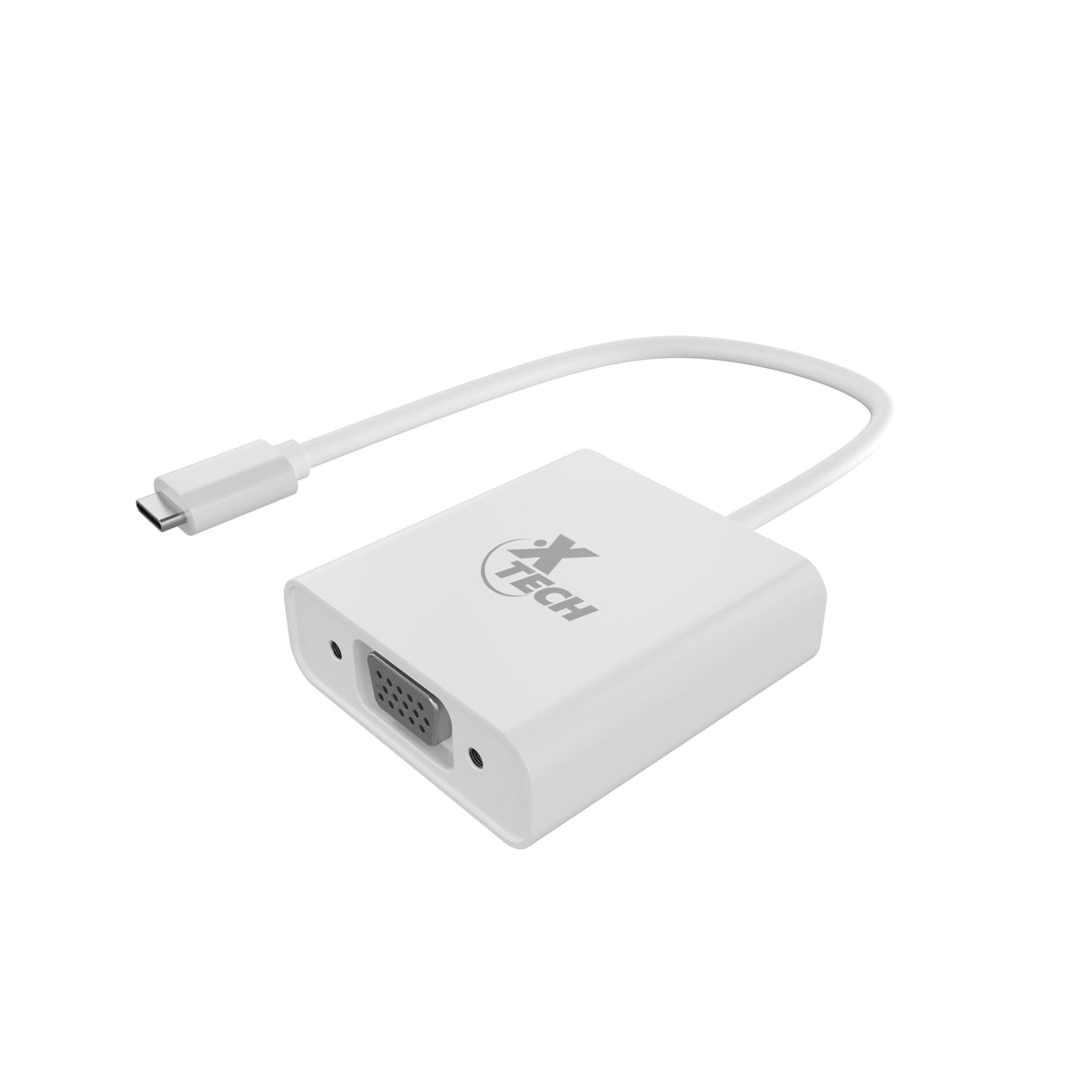 Xtech XTC-551 adaptador de cable de vídeo 0.2 m USB Type C VGA Blanco, Macho, Hembra, Derecho