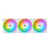 Thermaltake SWAFAN EX12 ARGB Gabinete de la computadora Enfriador de aire 12 cm Blanco 3 pieza(s), 500 RPM, 2000 RPM