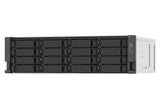 QNAP TS-1673AU-RP-16G servidor NAS o de almacenamiento Bastidor (3U) Ryzen Embedded V1500B 16 GB DDR4 0 TB QNAP QTS Negro, Gris
