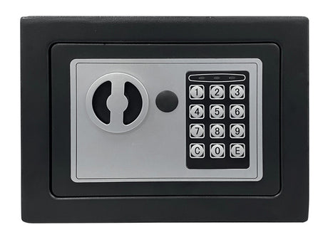 XE Seguridad CFD-17 caja fuerte Caja fuerte portátil Negro, Código, Llave, 225 mm