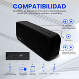 BOCINA VORAGO BLUETOOTH / MSD / USB / 3.5MM TELA NEGRO BSP-150 BK