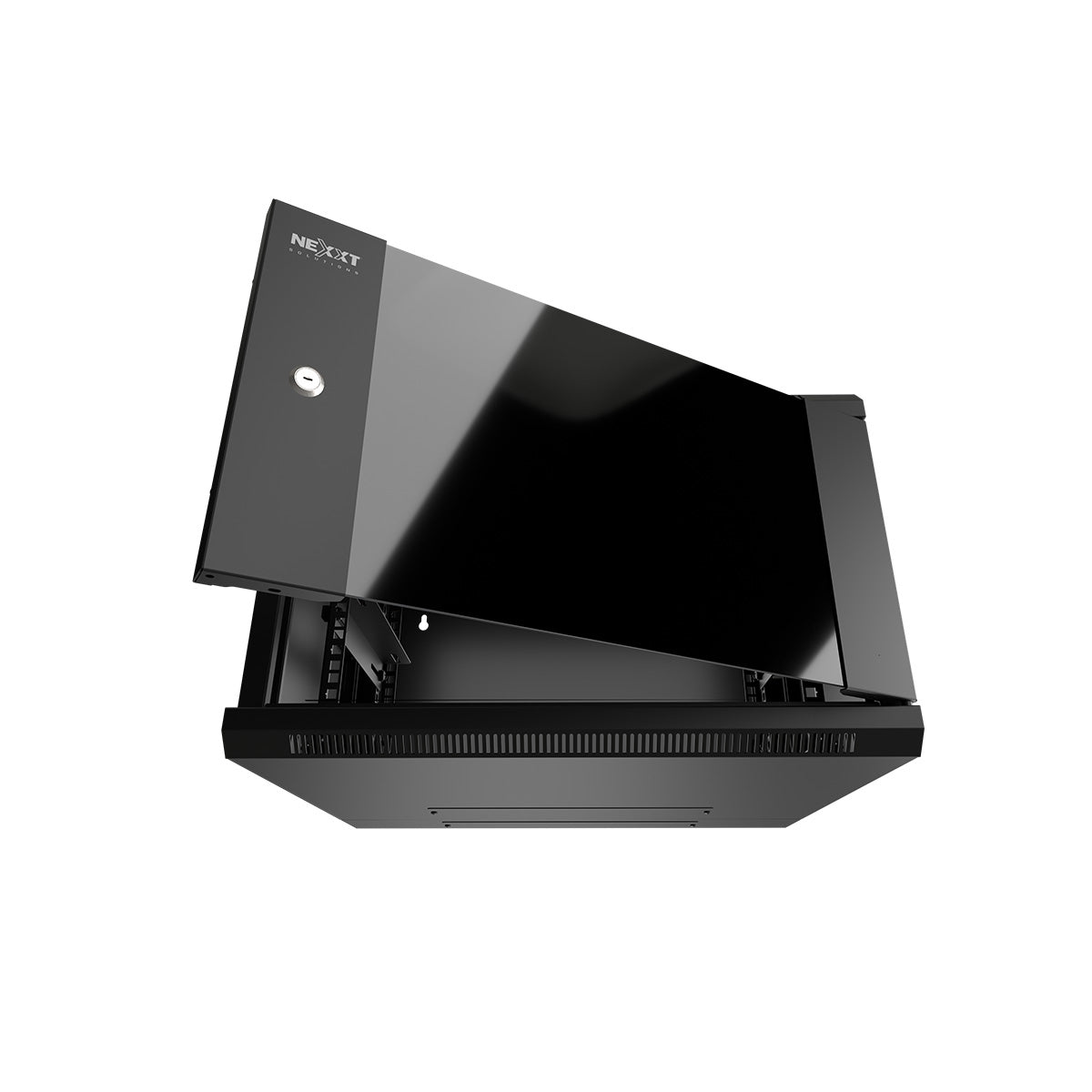 Nexxt Solutions - Rack armario - instalable en pared - RAL 9005, negro barniz - 9U - 19"