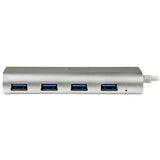StarTech.com Hub Ladrón USB 3.0 de 4 Puertos - Hub Concentrador USB-A - Alimentado por el Bus - 5Gbps - Hub USB Portátil