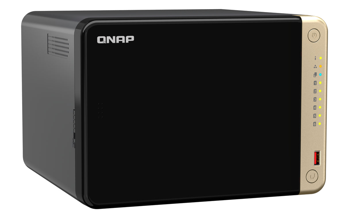QNAP TS-664 Servidor M.2, Serial ATA III 2.5,3.5,M.2 cm (2.5,3.5,M.2") 2 Si