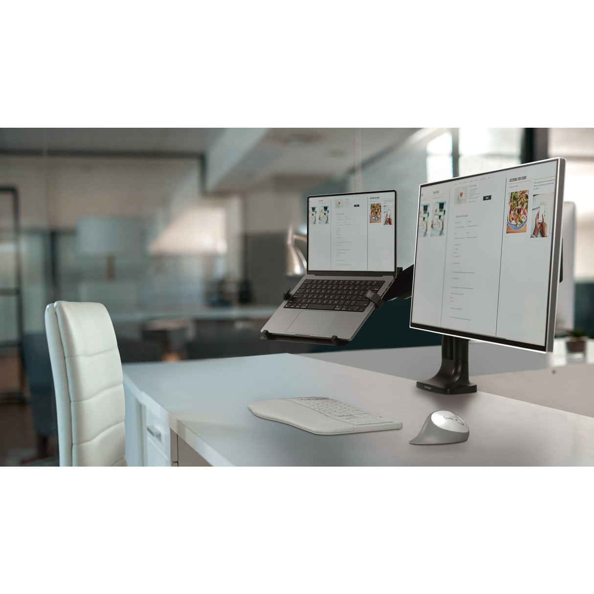 Kensington Bandeja universal de portátiles para brazos de monitor Monitor Negro