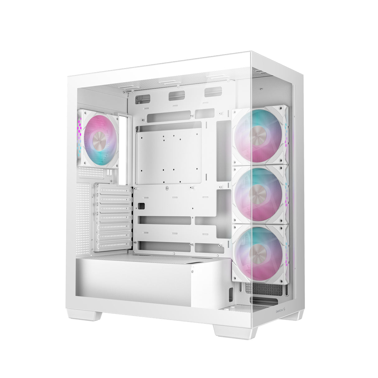 DeepCool CG580 4F WH carcasas ordenador Midi Tower PC Blanco ATX, ITX, micro ATX
