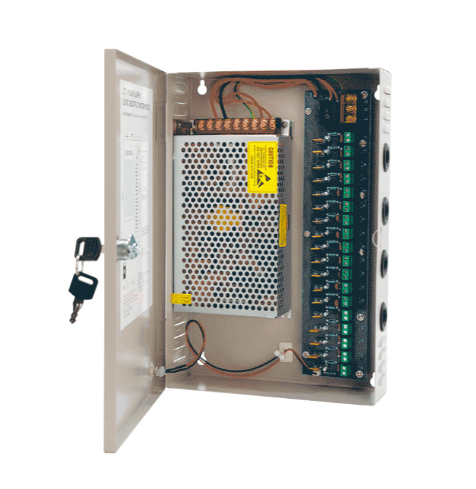 Saxxon SX-20A-18CH accesorio para cámara de seguridad Sistema de alimentación, Universal, Gris, Alámbrico