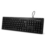 Vorago KB-202 teclado Oficina USB Español Negro, Tamaño completo (100%), Alámbrico