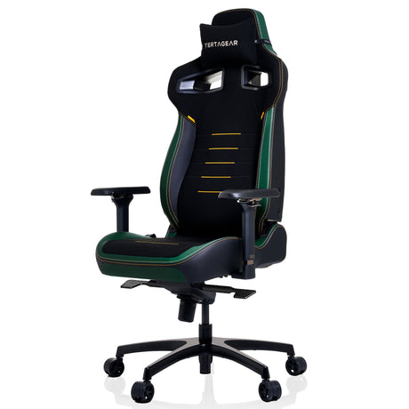 Vertagear VG-PL4800SE_MG silla para oficina o computadora asiento acolchado respaldo acolchado, Negro, Verde, Negro