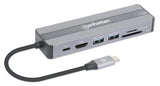 Manhattan 153928 Laptop Alámbrico USB 3.2 Gen 1 (3.1 Gen 1) Type-C 2 1