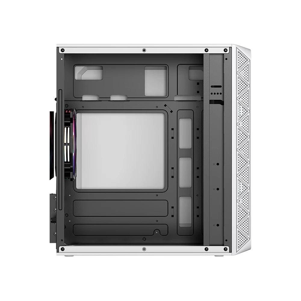 Acteck Doom Pro Crystal GI730 Mini Tower Blanco 600 W, Micro ATX, Mini-ITX, Metal