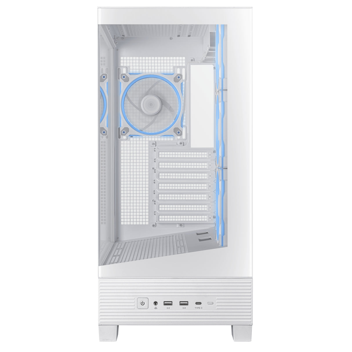 ASUS A31 Plus TG ARGB WHITE carcasas ordenador Metal Midi Tower PC Blanco