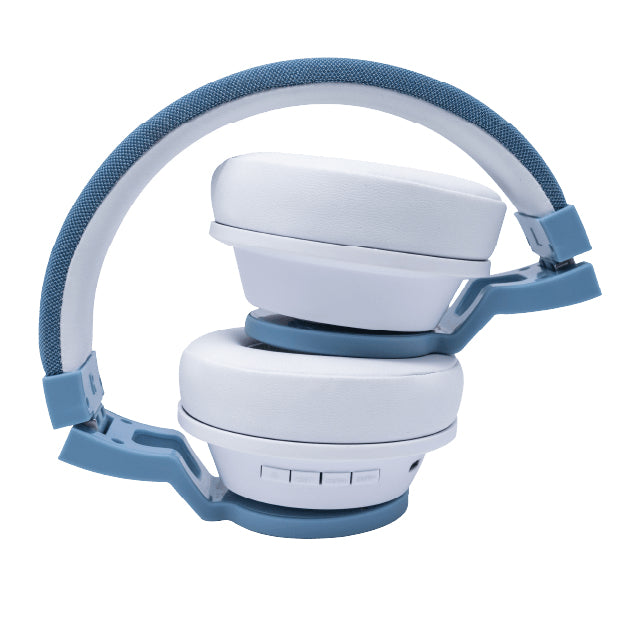 BACKDROP BDH-1A audífono y auriculare Auriculares Inalámbrico Diadema Llamadas/Música USB Tipo C Bluetooth Azul, Blanco