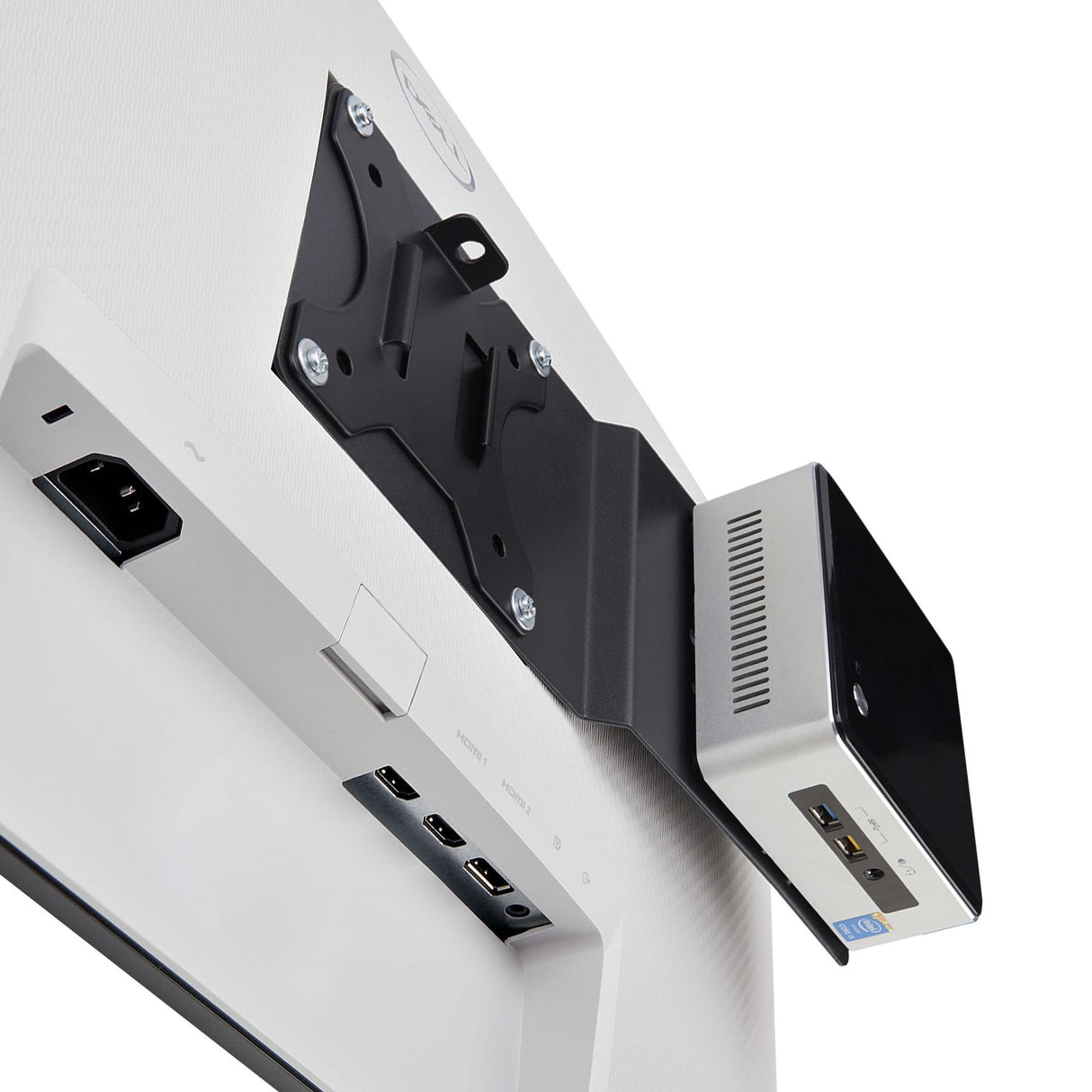 StarTech.com Soporte Bracket de Montaje VESA Compatible con 75x75/100x100 para NUC/Thin Client/Docking Stations - Soport