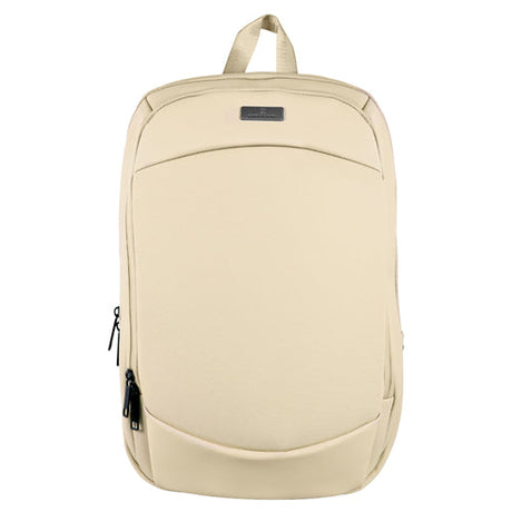 Perfect Choice PC-085096 mochila gris pardo Cloruro de polivinilo (PVC), Poliéster, Compartimento del portátil