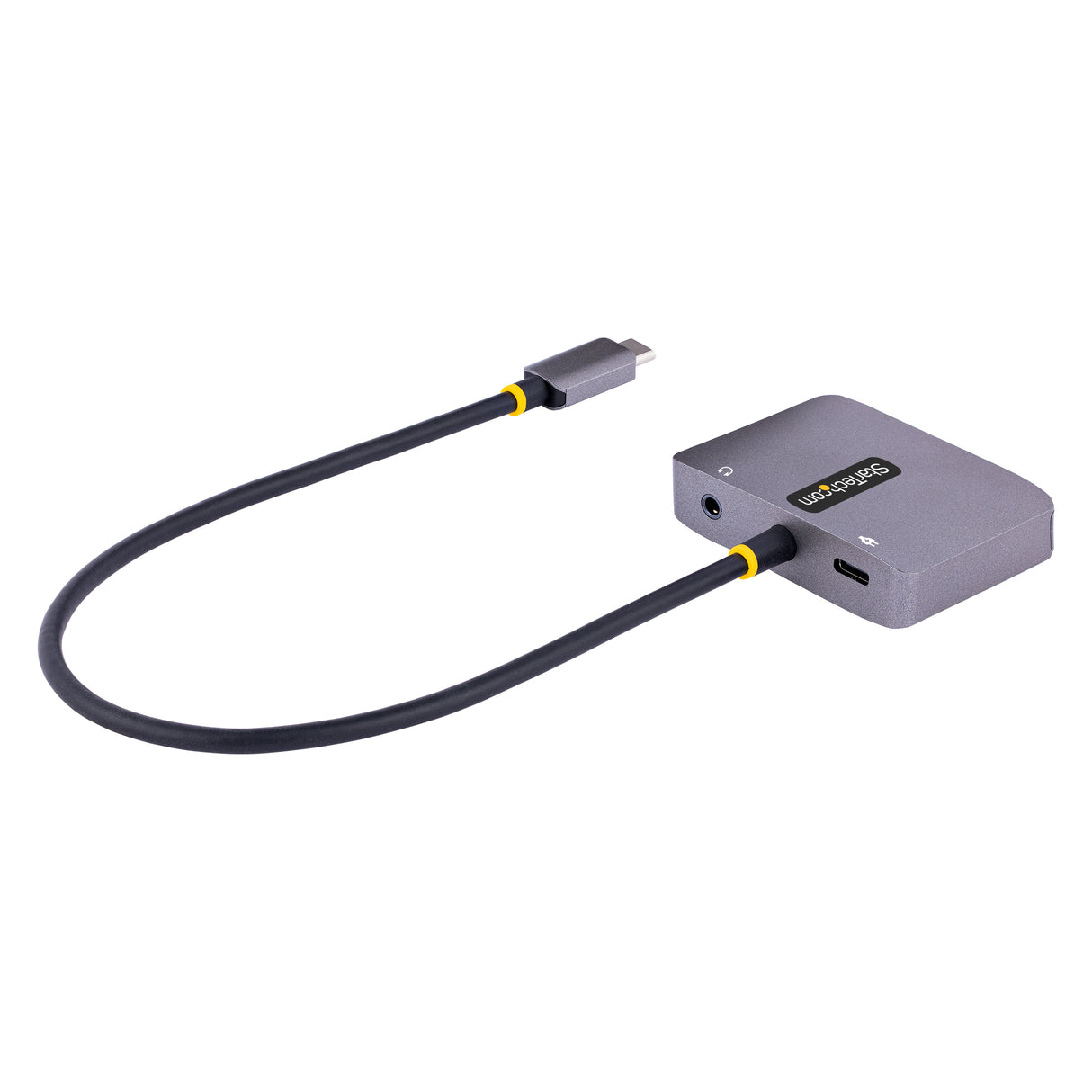 StarTech.com Adaptador de Vídeo USB C, Adaptador Multipuertos USB Tipo C a HDMI VGA con Salida de Audio de 3,5mm, HDR 4K a 60Hz, PD 3.0 de 100W, Compatible con Thunderbolt 3/4 adaptadores gráficos usb USB Tipo C Macho Derecho Si
