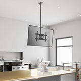Manhattan Soporte de techo para TV/monitores, para pantallas de 37" a 65", altura ajustable de 70 a 
