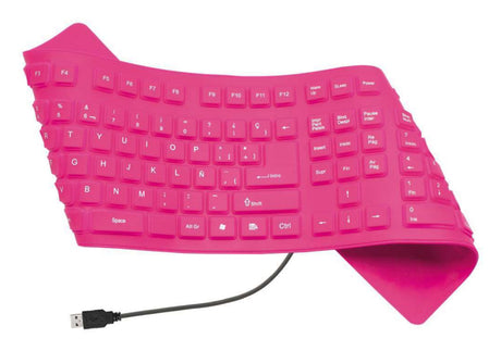 Greenleaf 18-8338PK teclado Universal USB Rosa, Tamaño completo (100%), Alámbrico