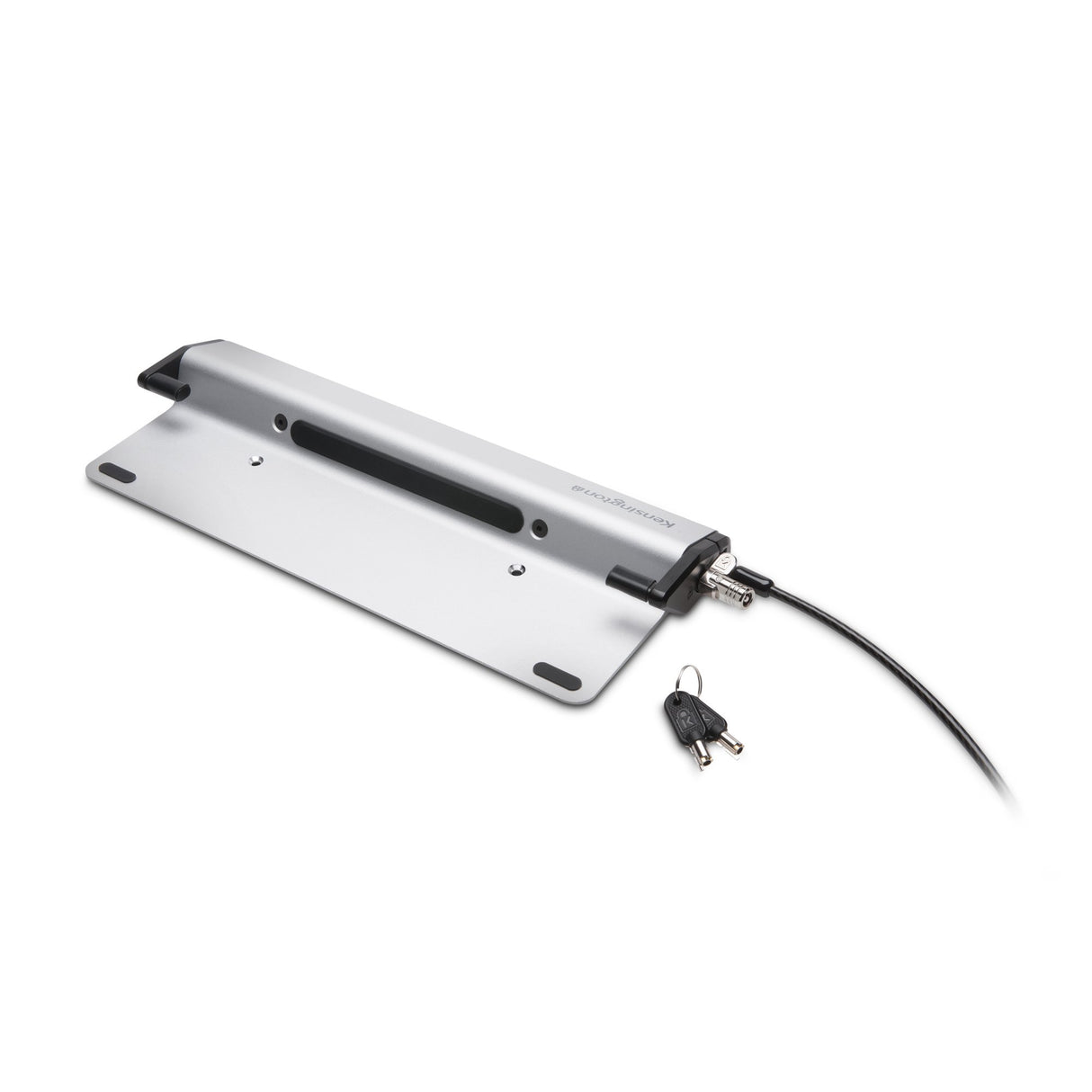Kensington Dispositivo de anclaje de portátiles 2.0 con Microsaver 2.0, Llave, Aluminio, Plata
