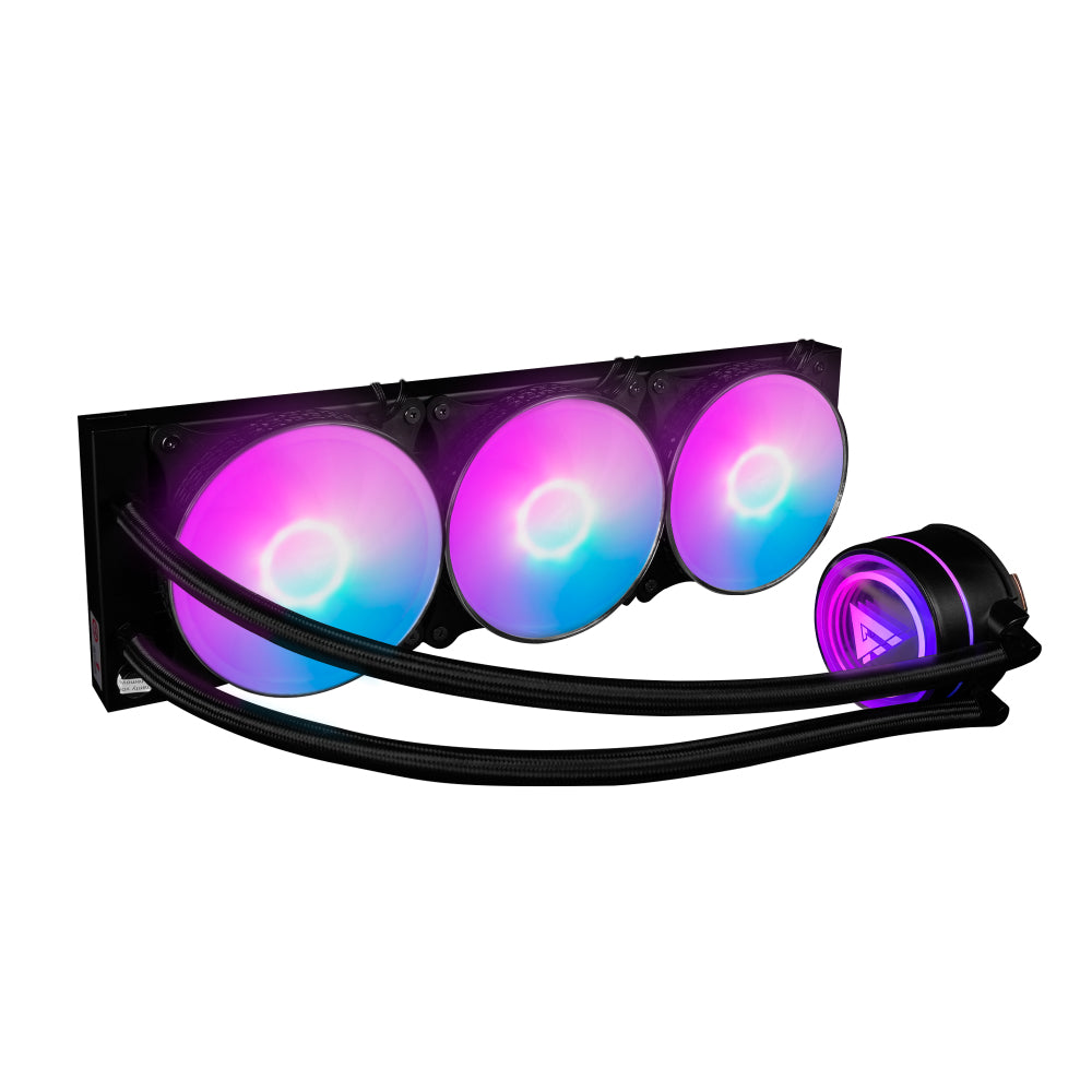 Enfriamiento Líquido Game Factor LQG700 360mm RGB 3 Fan 120mm Color Negro