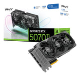 PNY GeForce RTX 5070 Ti OC NVIDIA 16 GB GDDR7, 256 Bit, 7680 x 4320 Pixeles, PCI Express x16 5.0
