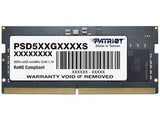 Patriot Memory Signature Line PSD532G48002S módulo de memoria 32 GB 1 x 32 GB DDR5 262-pin SO-DIMM