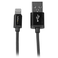 StarTech.com Cable Lightning a USB de 1m - Cable Cargador para iPhone / iPad / iPod - Cable de Carga Rápida - Certificación MFi de Apple - Negro Cable 1 m Lightning USB A Macho