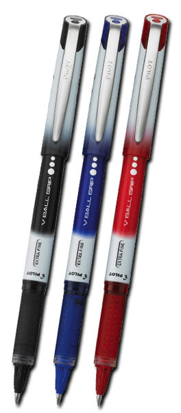 Pilot V-Ball Grip Bolígrafo de gel con tapa Negro 12 pieza(s)