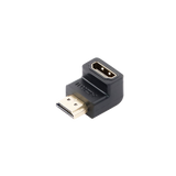 Adaptador HDMI de 90 Grados Macho a Hembra / Hacia Abajo / HDMI 2.0 4K@60Hz / Proporciona Flexibilidad Sin Doblar los Cables HDMI