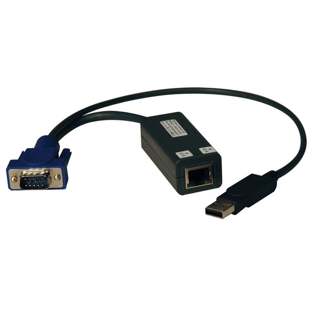 Tripp Lite B078-101-USB-1 Unidad de Interfaz para Servidor (SIU) USB NetCommander - Sencilla, Negro, Macho/Hembra, Tripp
