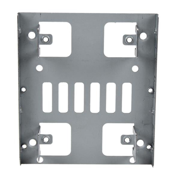 StarTech.com Bracket Adaptador Bandeja de Montaje 2 Unidades de Disco Duro HDD de 2,5" a Bahía de 3,5 Pulgadas paneles accesorios para ordenadores 8,89 cm (3.5") Panel de instalación Acero inoxidable 2