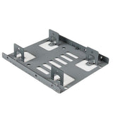 StarTech.com Bracket Adaptador Bandeja de Montaje 2 Unidades de Disco Duro HDD de 2,5" a Bahía de 3,5 Pulgadas paneles accesorios para ordenadores 8,89 cm (3.5") Panel de instalación Acero inoxidable 2