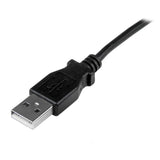 StarTech.com Cable Adaptador 1m USB A Macho a Mini USB B Macho Acodado en Ángulo hacia Arriba Cable USB 2.0 USB A Mini-USB B Macho/Macho