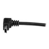 StarTech.com Cable Adaptador 1m USB A Macho a Mini USB B Macho Acodado en Ángulo hacia Arriba Cable USB 2.0 USB A Mini-USB B Macho/Macho
