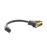 Convertidor DVI Macho a HDMI Hembra | Bidireccional | DVI 24+1 | 1080P@60Hz | Cable de 22 cm (8.66 Pulgadas) | Negro