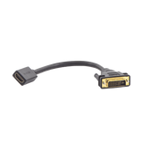 Convertidor DVI Macho a HDMI Hembra | Bidireccional | DVI 24+1 | 1080P@60Hz | Cable de 22 cm (8.66 Pulgadas) | Negro